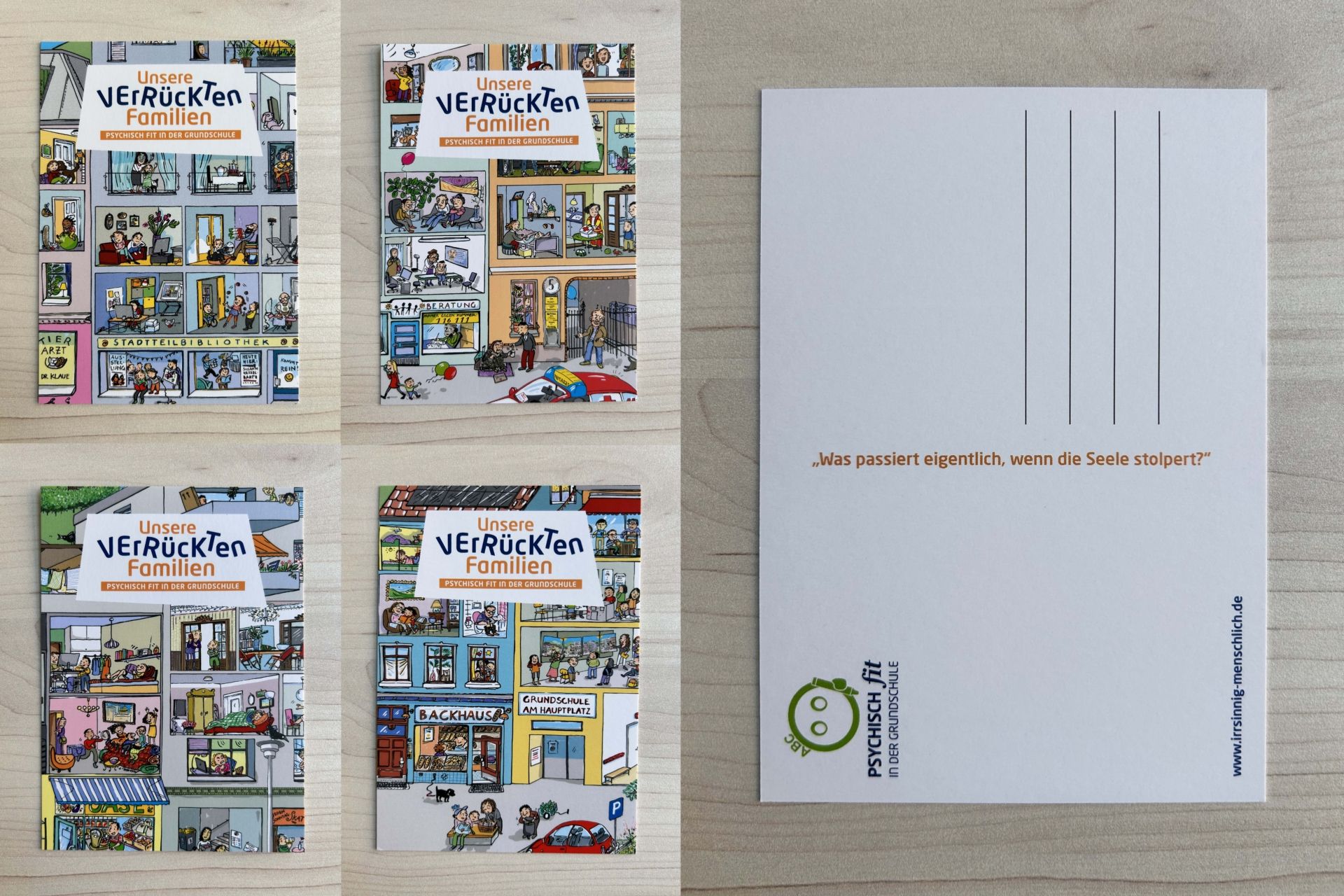 Postkarten »Unsere ›verrückten‹ Familien!« von Irrsinnig Menschlich e.V.