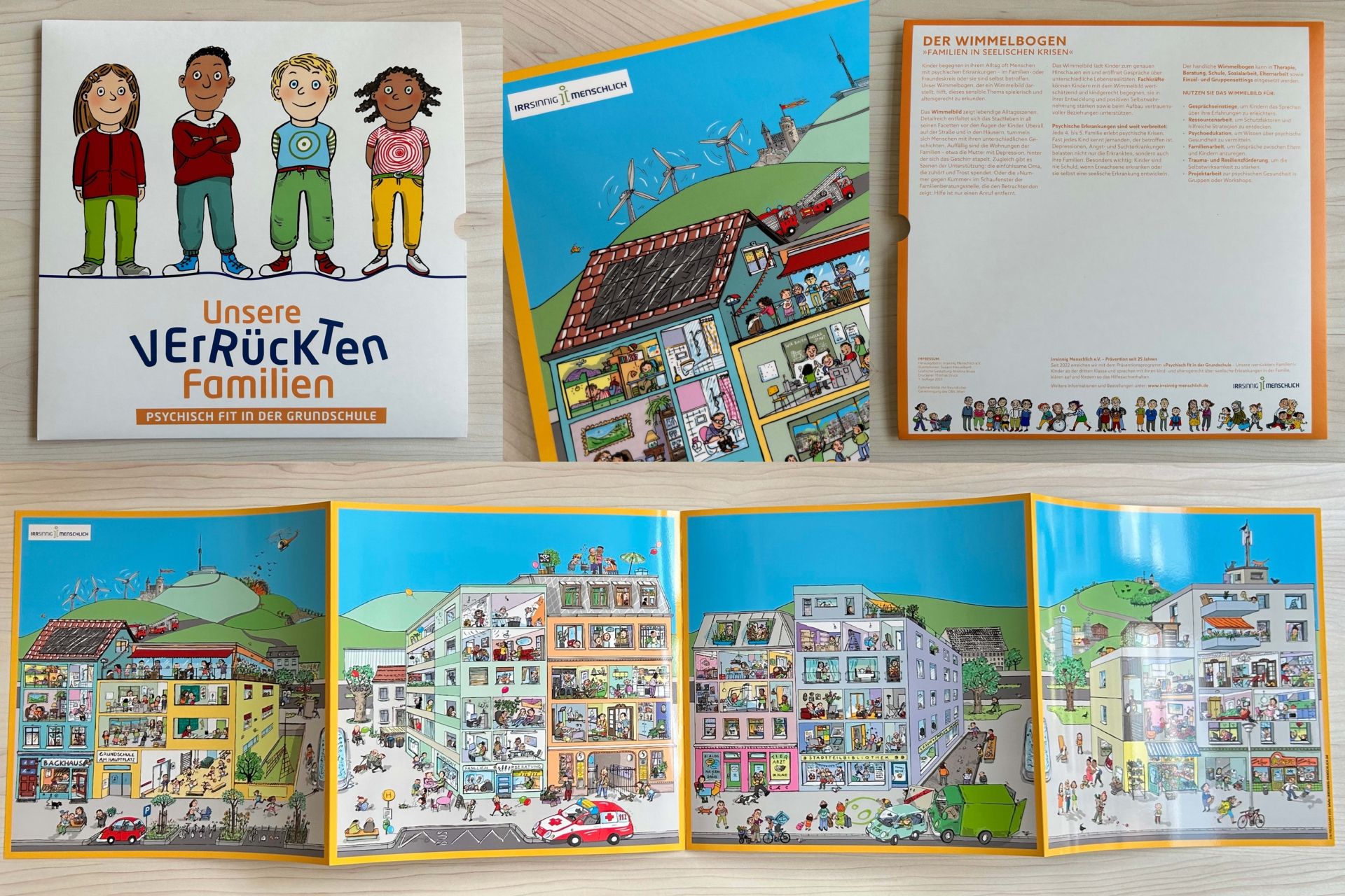 Wimmelbogen »Unsere ›verrückten‹ Familien!« von Irrsinnig Menschlich e.V.