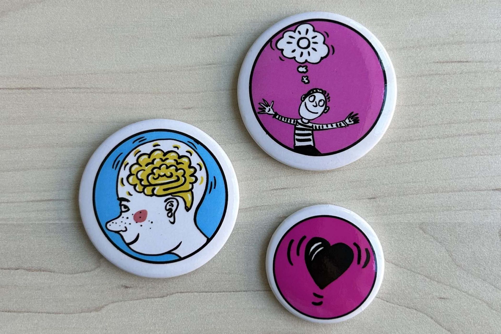 Magnetbuttons »Unsere ›verrückten‹ Familien!« von Irrsinnig Menschlich e.V.