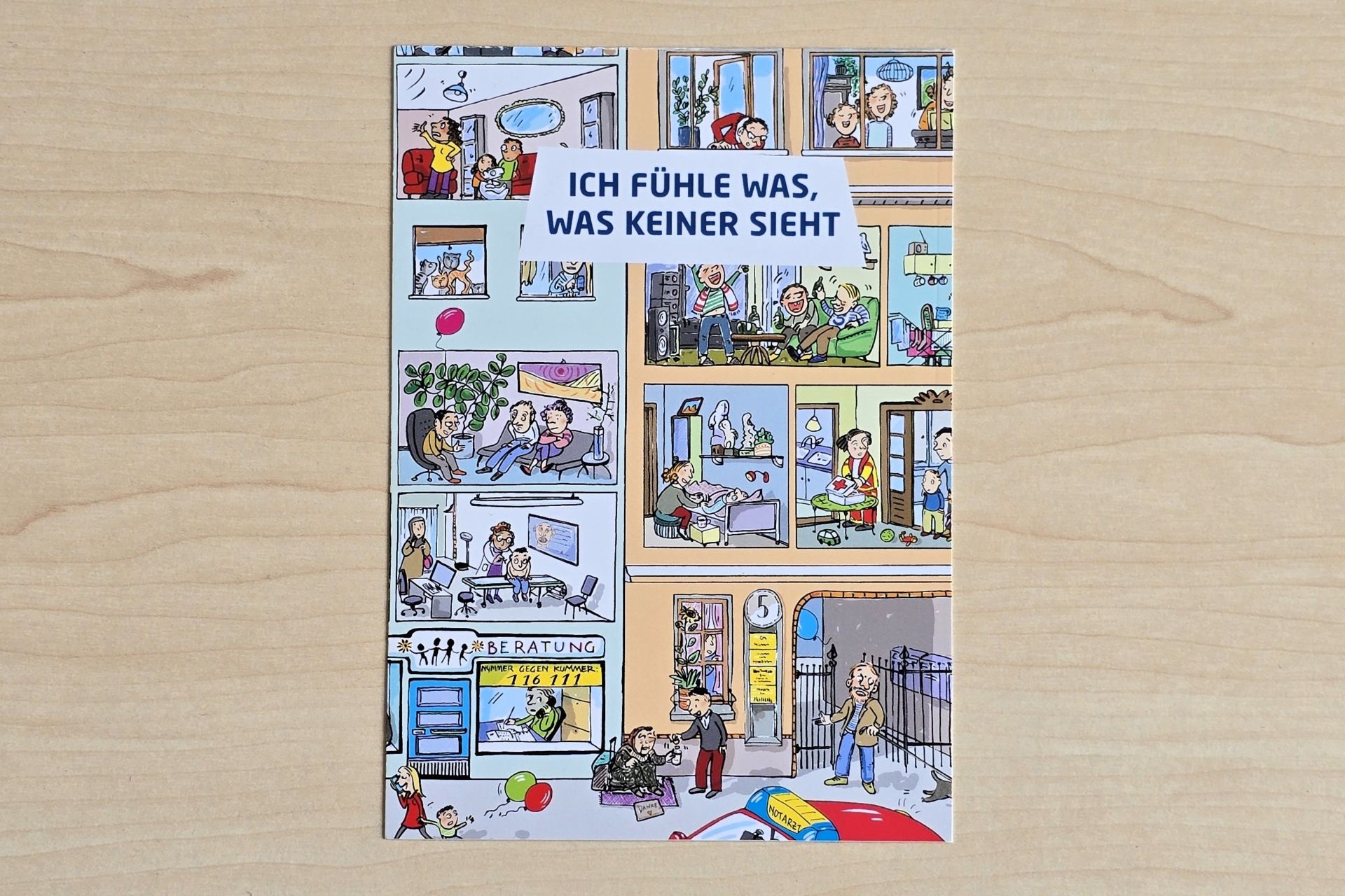 Postkarte »Ich fühle was, was keiner sieht« von Irrsinnig Menschlich e.V.